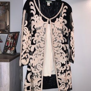 Embroidered dress jacket
